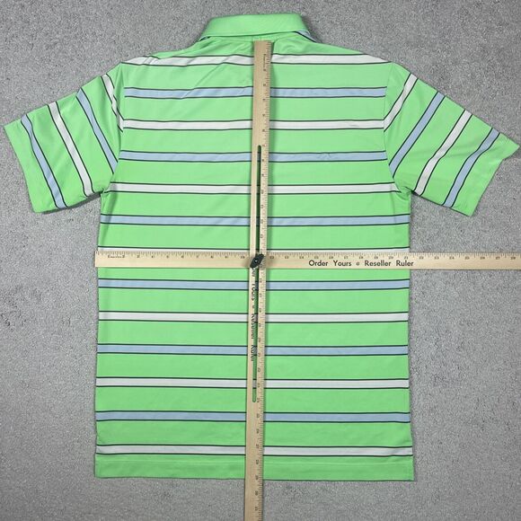 Nike Golf Polo Mens Medium Tour Performance Dri Fit Performance Stretch Striped - Picture 8 of 10